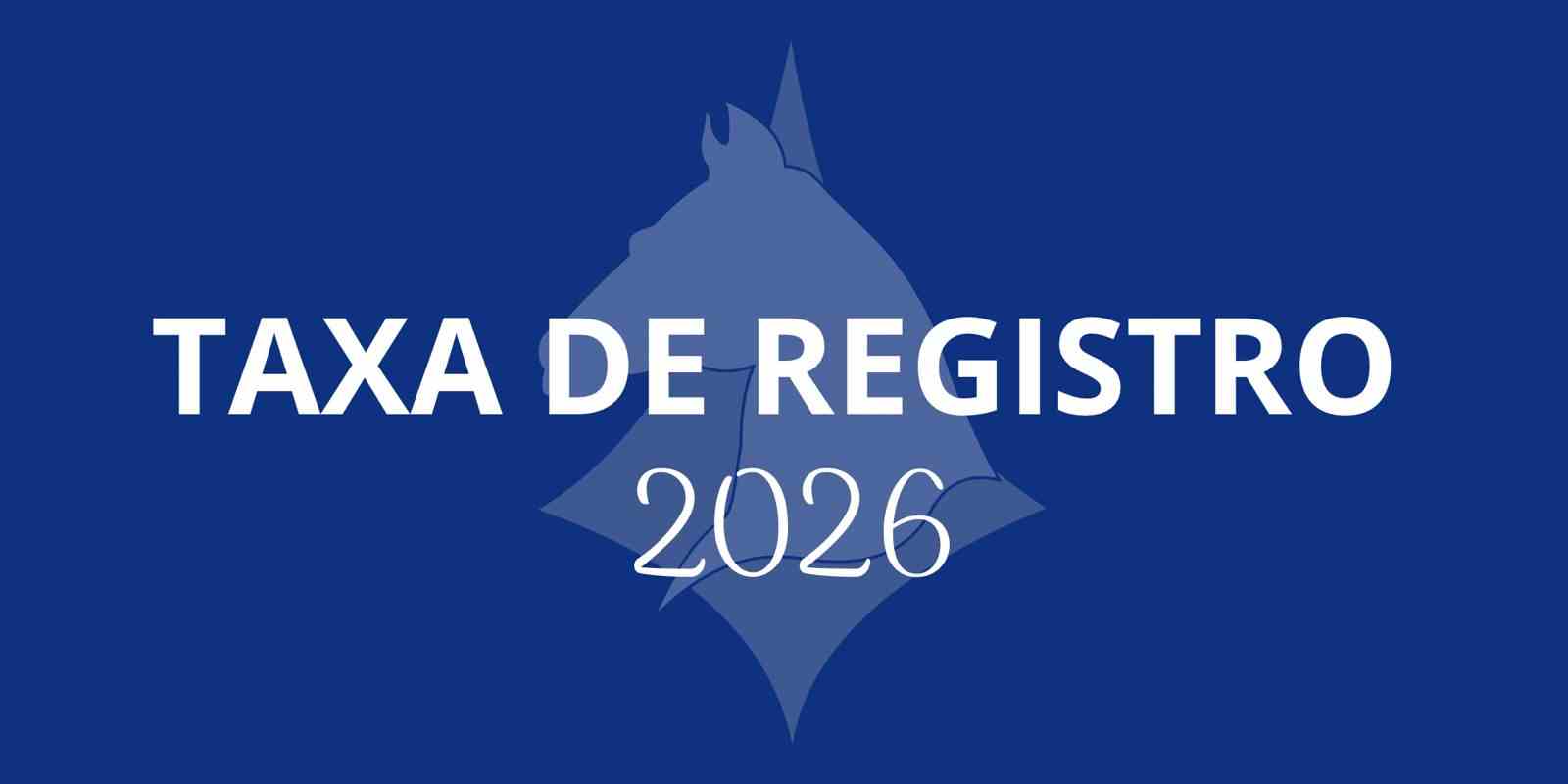 taxa de Registro 2026