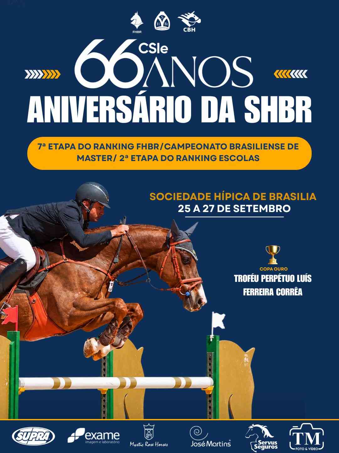 Sociedade Hípica de Brasília celebra 66 anos com três dias de competição e grande festa do hipismo